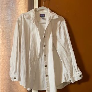 White Corduroy Button Down - Jacket